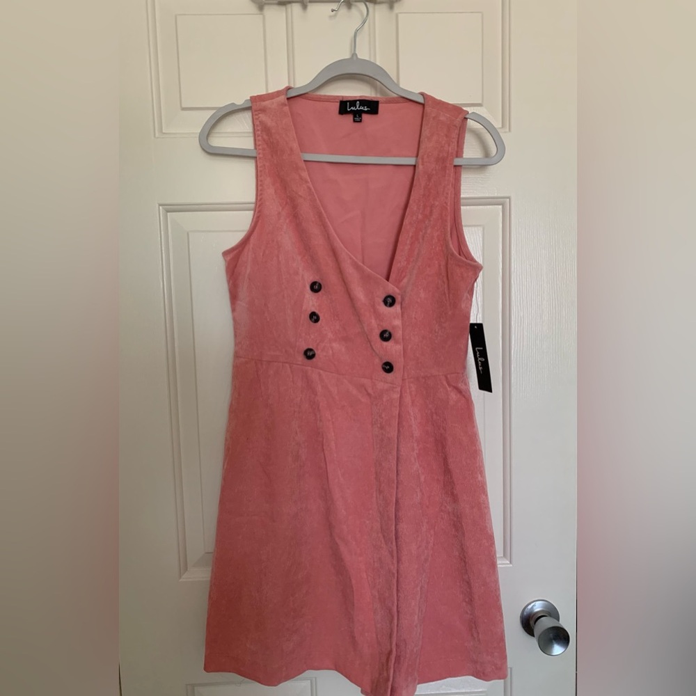 Lulu’s Pink Button Dress